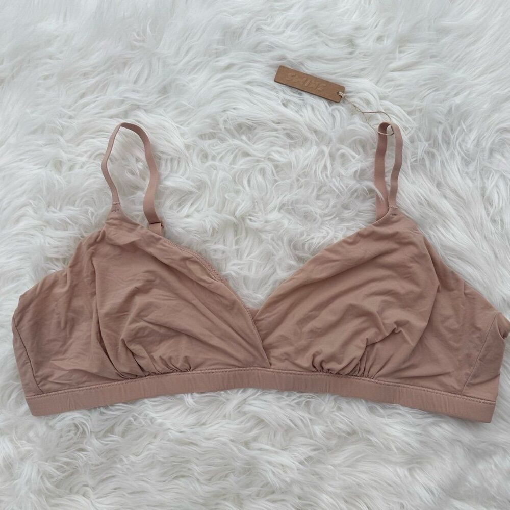 Skims Fits Everybody Crossover Bralette Mica Size 4X - Picture 2 of 9
